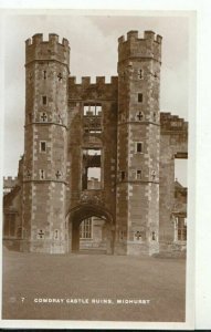 Sussex Postcard - Cowdray Castle Ruins - Midhurst - Real Photograph - Ref TZ1738