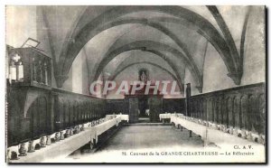 Old Postcard Dauphine Convent of the Grande Chartreuse The refectory