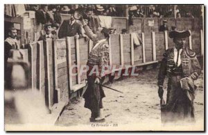 Old Postcard Bullfight Bullfight The brindis