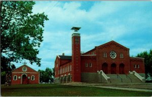 Parish Church and Museum Saint Albert Alberta Vintage Postcard 1236-B Religious