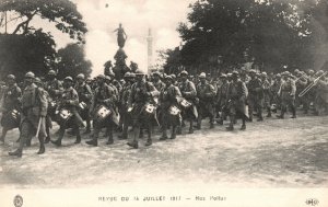 Paris France, Revue Du 14 Juillet 1917, Nos Poilus, Soldiers, Vintage Postcard