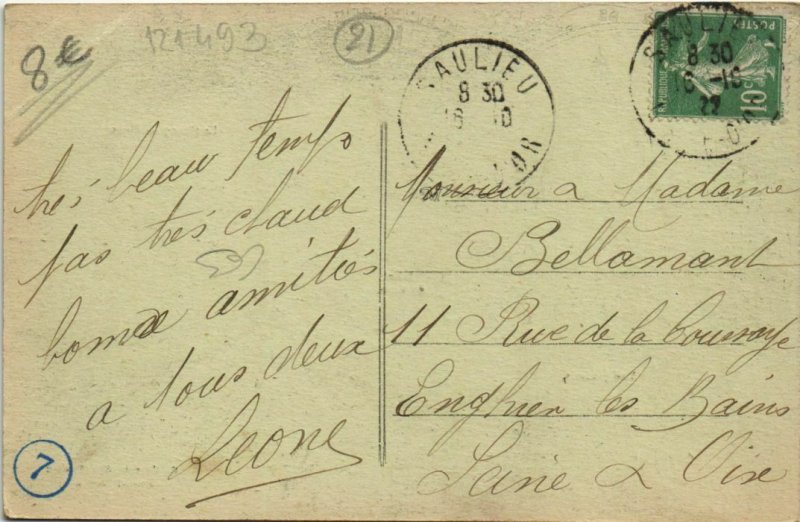 CPA Souvenir de SAULIEU (121493)