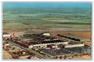 Wichita Kansas KS Postcard Beech Aircraft Corporation Airport 1950 Vintage