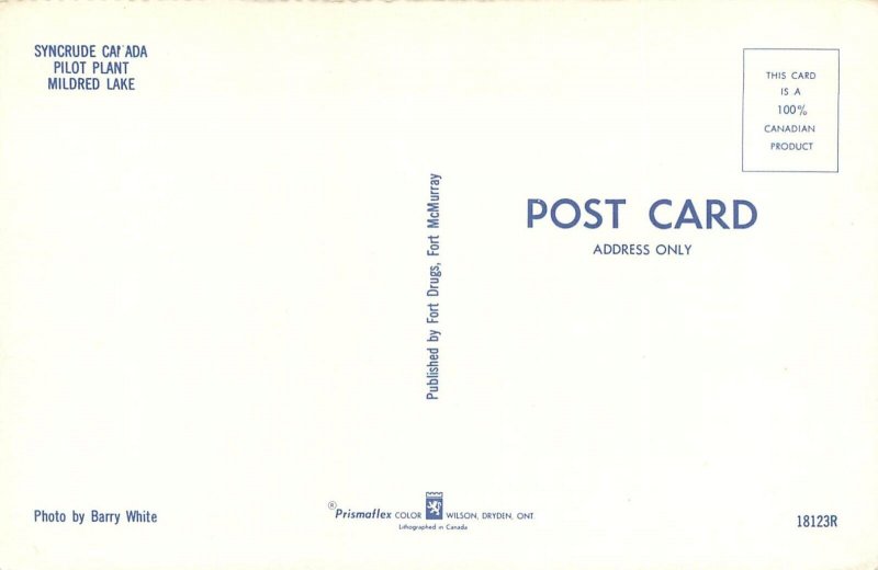 Canada Syncrude Pilot Plant Mildred Lake