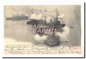  Vintage Postcard Visite official has edge of the squadron (armours)