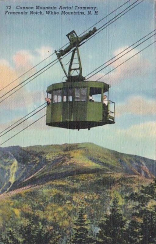 New Hampshire White Mountains Franconia Notch Cannon Mountain Aerial Tramway ...