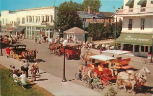 Colorpicture Mackinac Island Michigan Main Street Postcard 10626