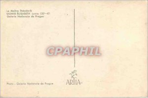 Postcard Modern National Gallery in Prague Master Theodoric St. Elizabeth (fr...