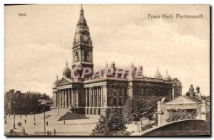 Postcard Old Town Hall, Portsmouth