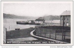 California Angel Island West Garrison Docks Fort Mcdowell Real Photo