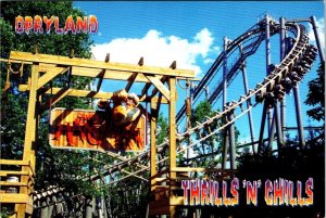 TN, Nashville  OPRYLAND AMUSEMENT PARK Hangman Roller Coaster 1995 4X6 Postcard