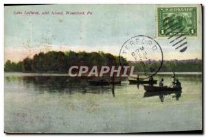 Old Postcard The Lake With Island Waterford Beoui