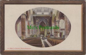 Staffordshire Postcard - Wolverhampton, St Peter's Church Interior  RS36332