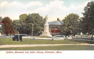 Soldiers Monument & Public Library Watertown, Massachusetts