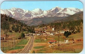 BIG THOMPSON HIGHWAY, Colorado Co  Approaching ESTES PARK ca 1960s  Postcard