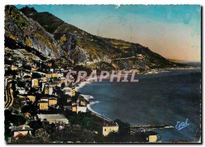 Postcard Moderne Menton Bay View