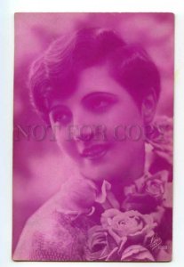 488100 FASHION Beauty Lady Roses Flowers Vintage Pink PHOTO LEO Paris #1223