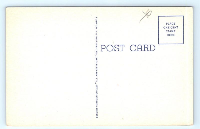 Postcard OK McAlester First Presbyterian Church Vintage Linen I12
