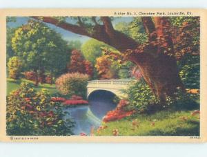 Unused Linen BRIDGE SCENE Louisville Kentucky KY H8173