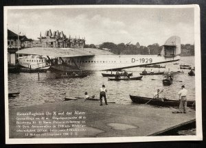 Mint Dornier DOX Giant Seaplane Real Picture Postcard On The Aster