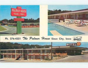 Unused Pre-1980 PALMER HOUSE MOTEL & RESTAURANT Sioux City Iowa IA u4663-13