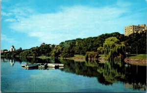 Juneau Park Lagoon Elks Blub Milwaukee Wisconsin WI Postcard LL Cook VTG UNP 