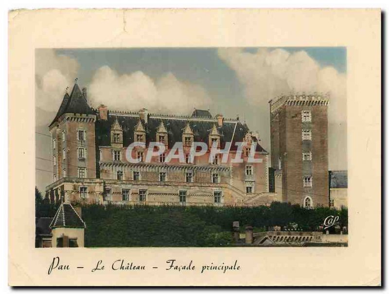 Postcard Modern Pau Le Chateau Main Facade