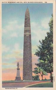 Vermont Bennington Battle Monument and Colonel Seth Warner Monument Curteich