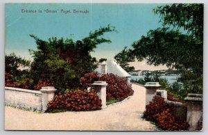 Bermuda Entrance To Girvan Paget  Postcard B46