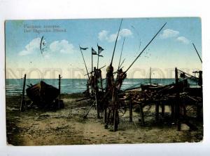 225508 LATVIA RIGA Seashore RPPC ASSERN 1913 vintage postcard