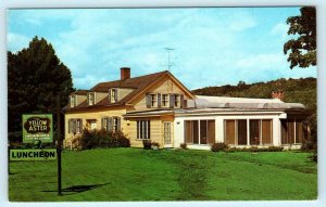 PITTSFIELD, Massachusetts MA ~ Roadside YELLOW ASTER RESTAURANT c1960s  Postcard