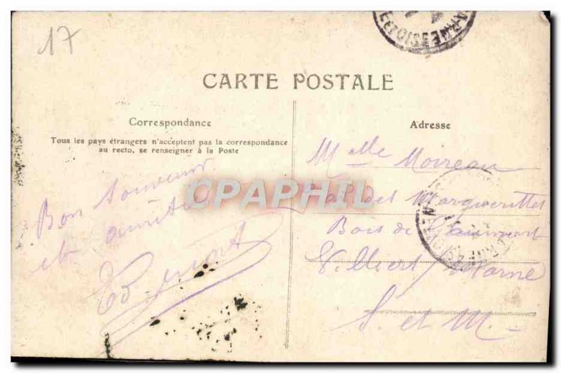Old Postcard Rochefort sur Mer The Garden Of Maritime Prefecture