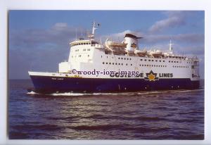 SIM0176 - Belgian Oostende Lines Ferry - Prins Albert , built 1978 - postcard