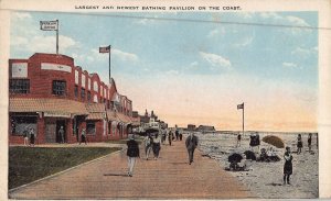 ROCKAWAY PARK-LONG ISLAND~PARK INN BATHS-LARGEST BATHING PAVILION-1920s POSTCARD