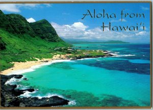 Oahu's Makapuu Beach Looking Toward Waimanalo Hawaii Postcard