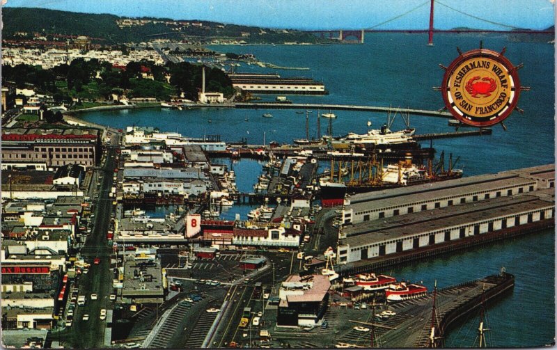 San Francisco Fisherman's Wharf California Postcard C263