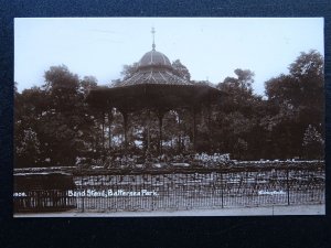 London BATTERSEA PARK Band Stand c1910 RP Postcard by Sidney Smith