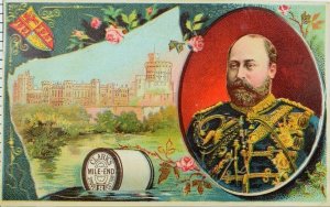 1870's-80's Edward VII, Clark's Spool Cotton Victorian Trade Card F103