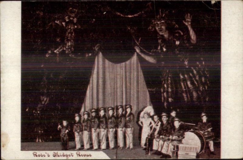 Circus Related Little People Rose's Midget Revue c1910 Postcard