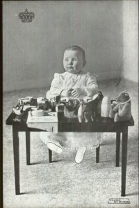 Princess Juliana of the Netherlands as a Baby w. Toys c1910 Postcard