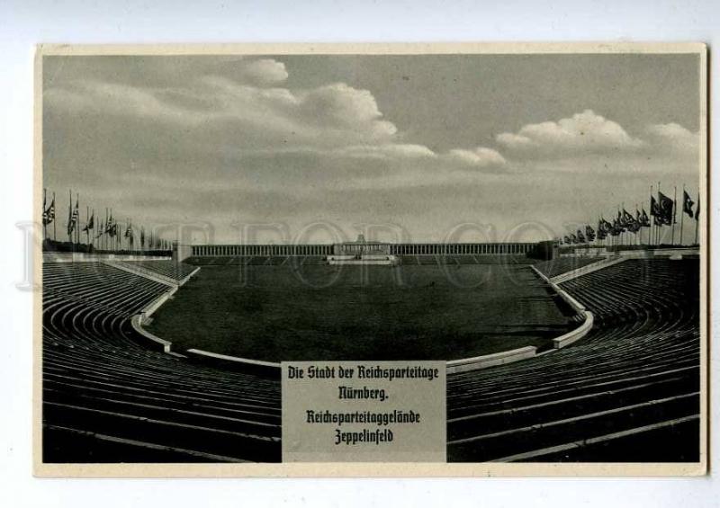 192086 WWII GERMANY NURNBERG zeppelin airport photo postcard