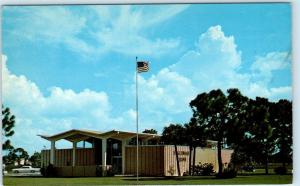 ENGLEWOOD, Florida FL   ENGLEWOOD BANK Flag  ca 1960s  Postcard