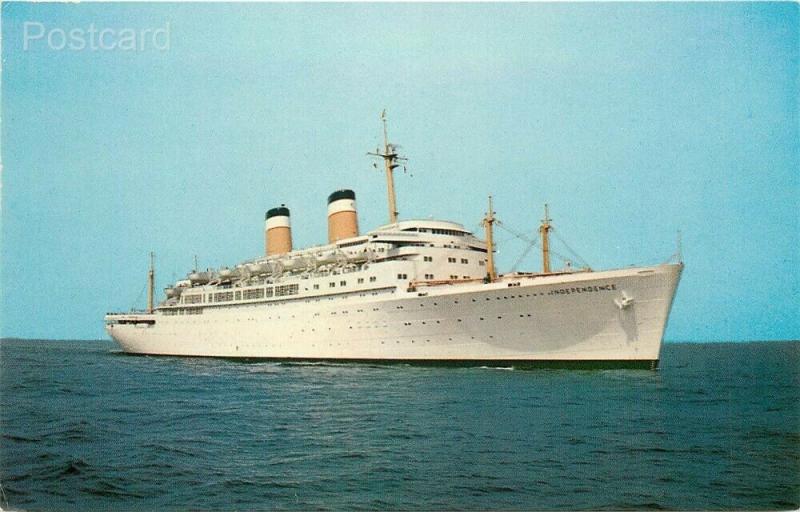 Steamship S.S. Independence, American Export Lines, New York to Mediterranean 