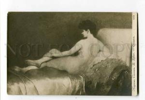 260776 NUDE Rest Belle Woman by BOUCHE vintage SALON Paris PC