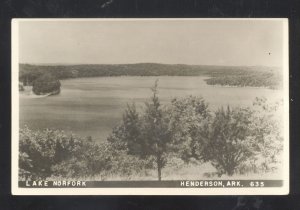 RPPC HENDERSON ARKANSAS LAKE NORFORK VINTAGE REAL PHOTO POSTCARD