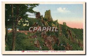 Old Postcard Crozant Ruins West Coast