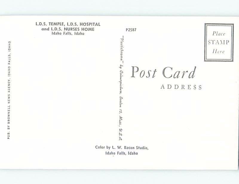 Unused Pre-1980 LATTER-DAY SAINTS HOSPITAL Idaho Falls Idaho ID A5754