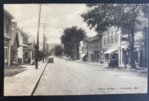 Mint USA Real Picture Postcard Main Street Hancock Maryland