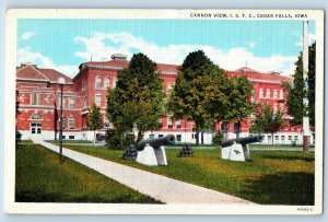 Cedar Falls Iowa IA Postcard Cannon ISTC Exterior Building c1940 Vintage Antique