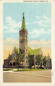 Indiana Pennsylvania 1953 Postcard Presbyterian Church